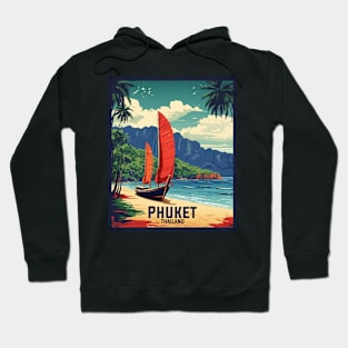 Phuket Thailand Vintage Retro Travel Tourism 2 Hoodie